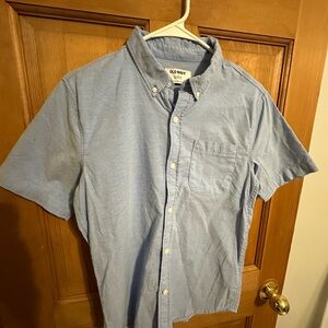 Old Navy Blue Casual Button Down Shirt